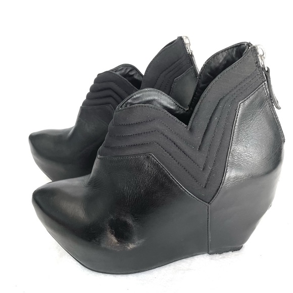 Miista Black Platform / Wedge Booties size 5 - Picture 7 of 7